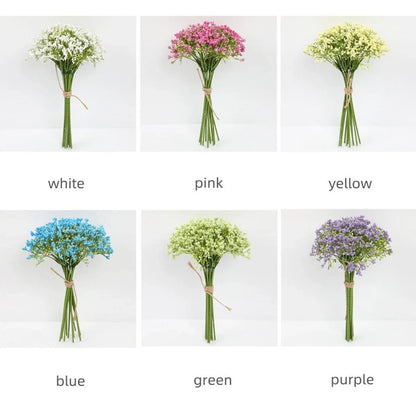 16pcs Artificial Foam Full Star Flowers Wedding Bouquet Home Decor Simulation - Green - Mekamart Australia