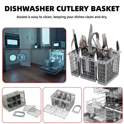 Multifunctional Dishwasher Basket Accessories Fit Hotpoint Indesit Knife And Fork Storage Basket - Mekamart Australia