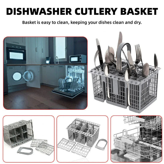 Multifunctional Dishwasher Basket Accessories Fit Hotpoint Indesit Knife And Fork Storage Basket - Mekamart Australia