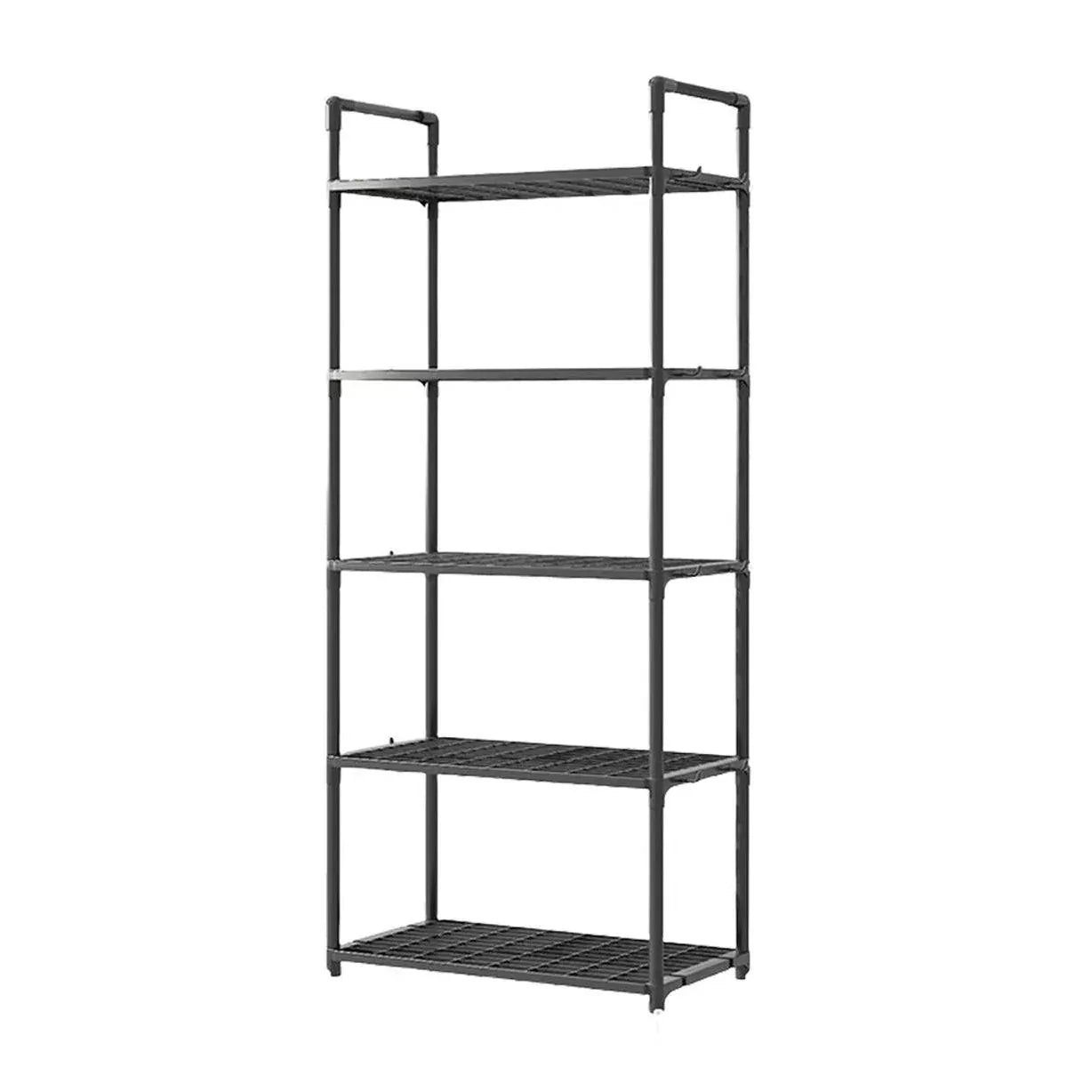 5Tiers Pot Storage Rack Pan Stand Saucepan Holder Cookware Organizer for Kitchen - White - Mekamart Australia