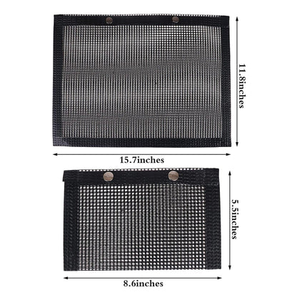 24x14CM BBQ Grilling Mesh Reusable Bag Outdoor Camping Barbecue Grill Mats Cooking Pads - Copper - Mekamart Australia