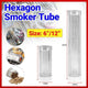 Hexagon Bbq Smoker Tube Stainless Steel Grill Accessory Smoking Box Long Lasting - 12Inch - Mekamart Australia
