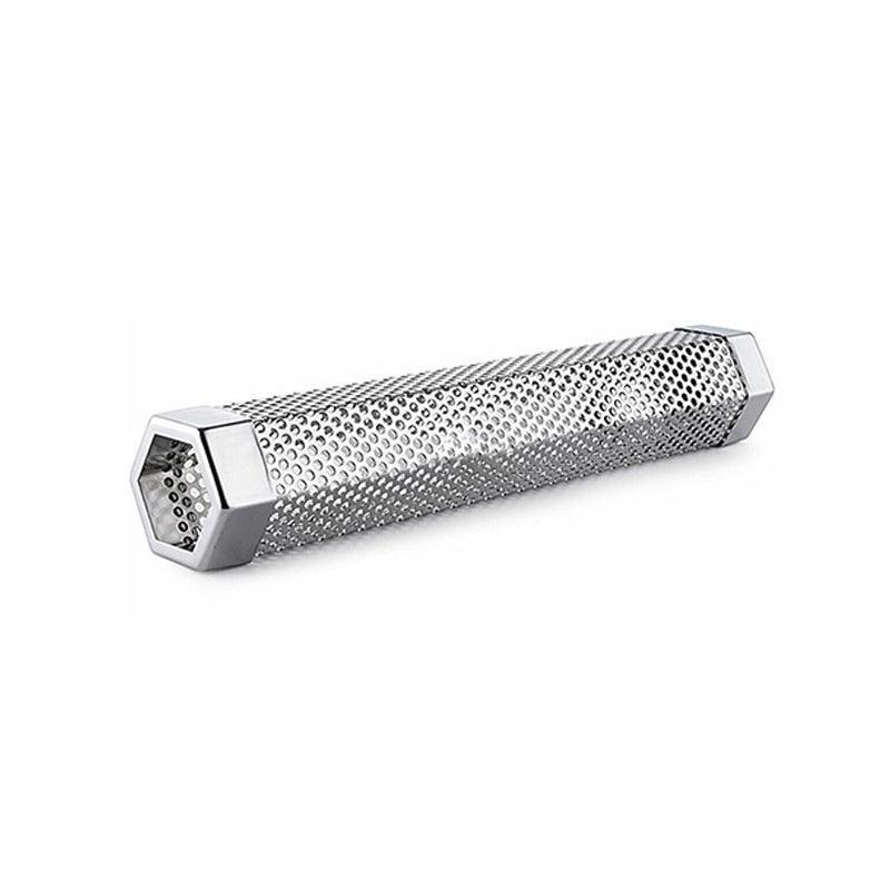 Hexagon Bbq Smoker Tube Stainless Steel Grill Accessory Smoking Box Long Lasting - 12Inch - Mekamart Australia