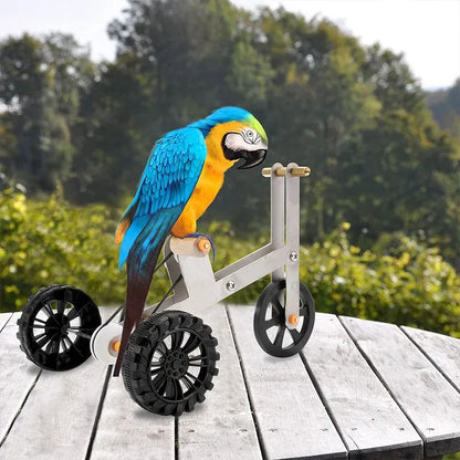 Parrot Training Bicycle Toy Parrot Exercise Bicycle Toy for Birds Fun Activity