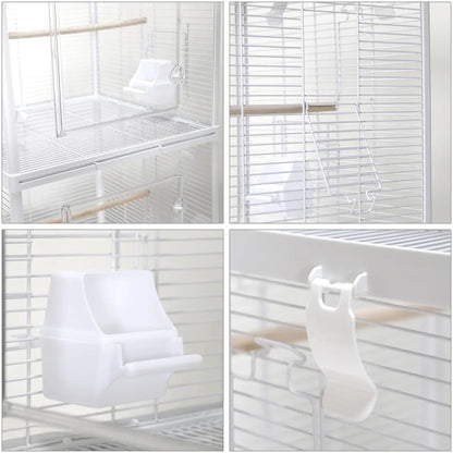 Bird Cage Double Layer Metal Villa Large Size Aviary House for Parrot Pet Indoor