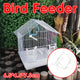 Bird Cage Feeder Hanging Clear Plastic Anti Spill with Hook