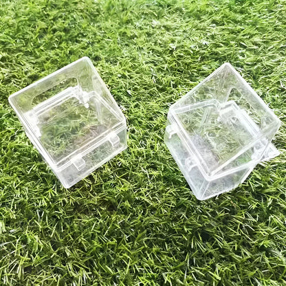 Bird Cage Feeder Hanging Clear Plastic Anti Spill with Hook