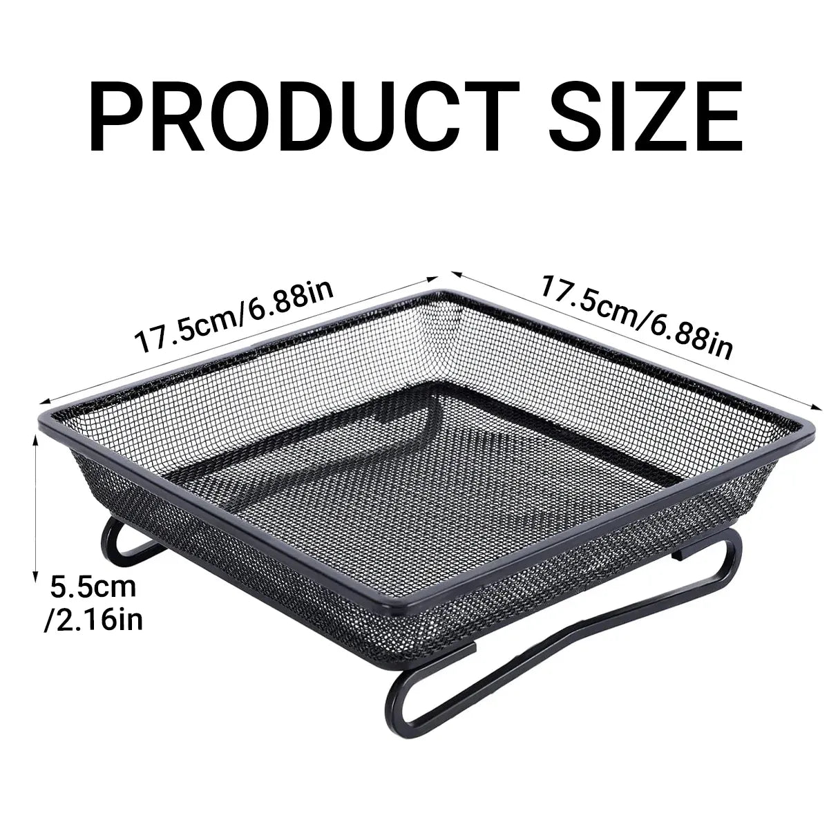 Bird Feeder Metal Square Ground Mesh Tray Feeder Garden Yard Wild Bird Feeding