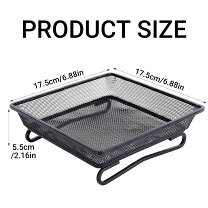 Bird Feeder Metal Square Ground Mesh Tray Feeder Garden Yard Wild Bird Feeding