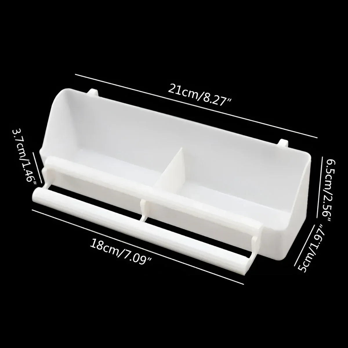 Bird Food Feeder Trough Box Water Bowl Container Cage Accessories Easy Install