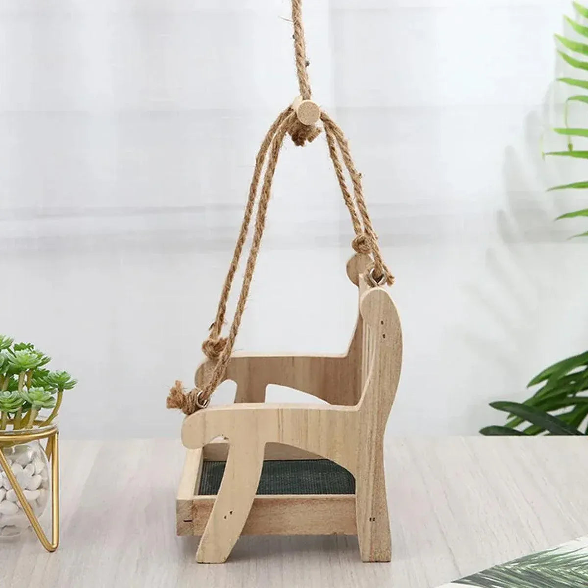 Outdoor Hanging Wooden Bird Feeder Garden Wild Bird Feeding Station House