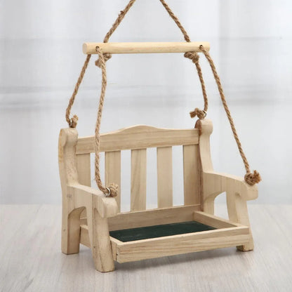 Outdoor Hanging Wooden Bird Feeder Garden Wild Bird Feeding Station House
