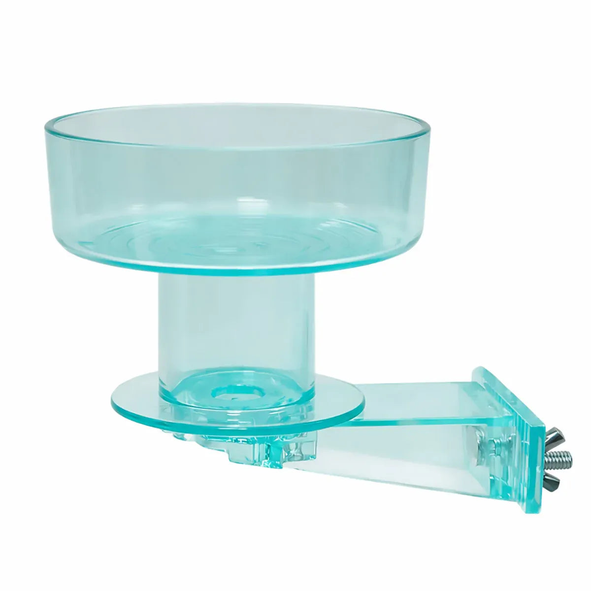 Bird Cage Bath Feeder Bowl Removable PP Plastic Quick Lock Parrot Cockatiel