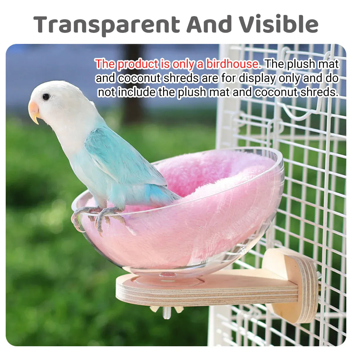 Parrot Rest Bird Nest Breathable for Small Parrots Comfortable Washable Durable - Fixed Style