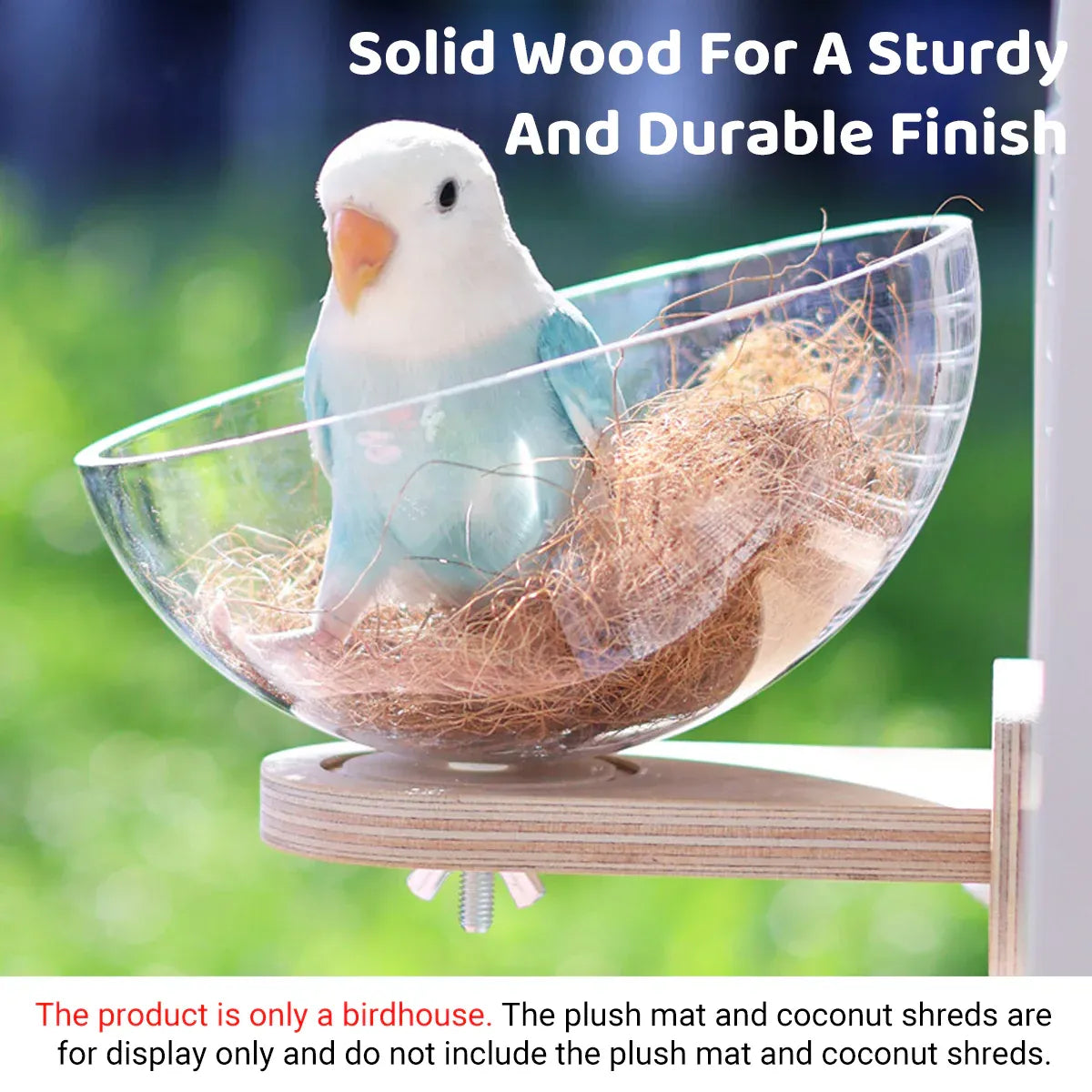 Parrot Rest Bird Nest Breathable for Small Parrots Comfortable Washable Durable - Fixed Style