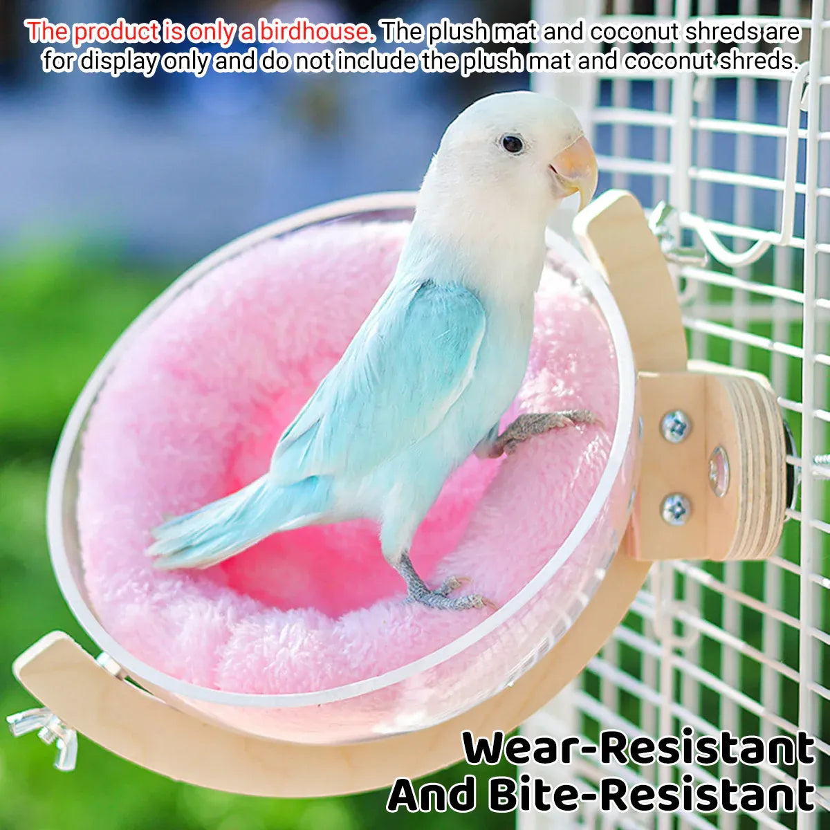 Parrot Rest Bird Nest Breathable for Small Parrots Comfortable Washable Durable - Fixed Style