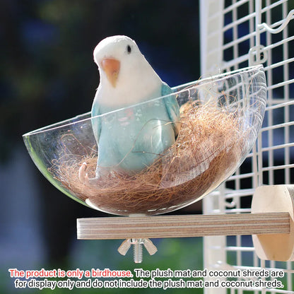 Parrot Rest Bird Nest Breathable for Small Parrots Comfortable Washable Durable - Fixed Style