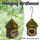 Outdoor Birdhouse Hanging Nest Small Birds Wooden Nesting Box For Courtyard