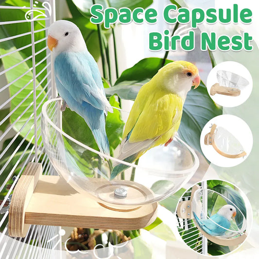 Parrot Rest Bird Nest Breathable for Small Parrots Comfortable Washable Durable - Swing Style
