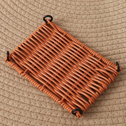 Summer Bird Nest Parrot House Rattan Like Woven Bird Home Breathable Durable