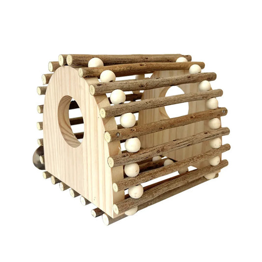 Wooden Bird Nest Durable Indoor Outdoor Garden Decor for Birds Sparrow Parrot
