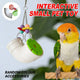 Parrot Foraging Chew Toy Interactive Puzzle Cage Bird Beak Stimulation Acrylic