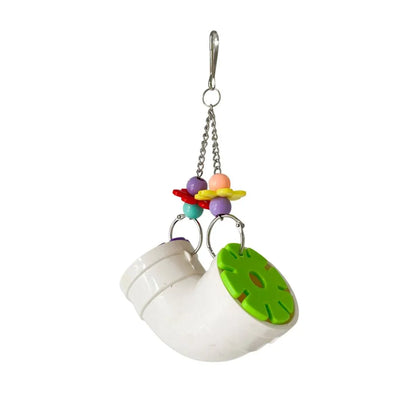 Parrot Foraging Chew Toy Interactive Puzzle Cage Bird Beak Stimulation Acrylic
