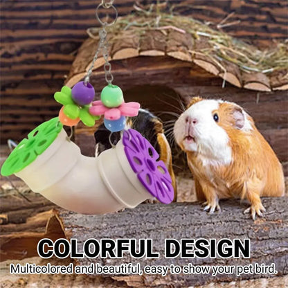 Parrot Foraging Chew Toy Interactive Puzzle Cage Bird Beak Stimulation Acrylic