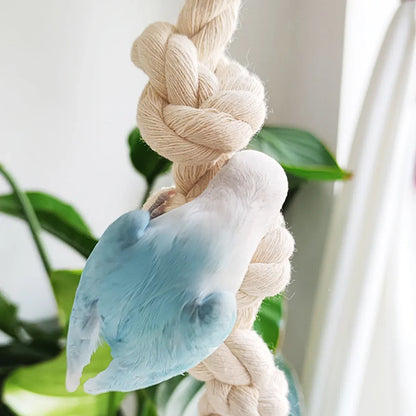 Parrot Chewing Climbing Rope Toy for Birds Cage Interactive Perch Play Equipment