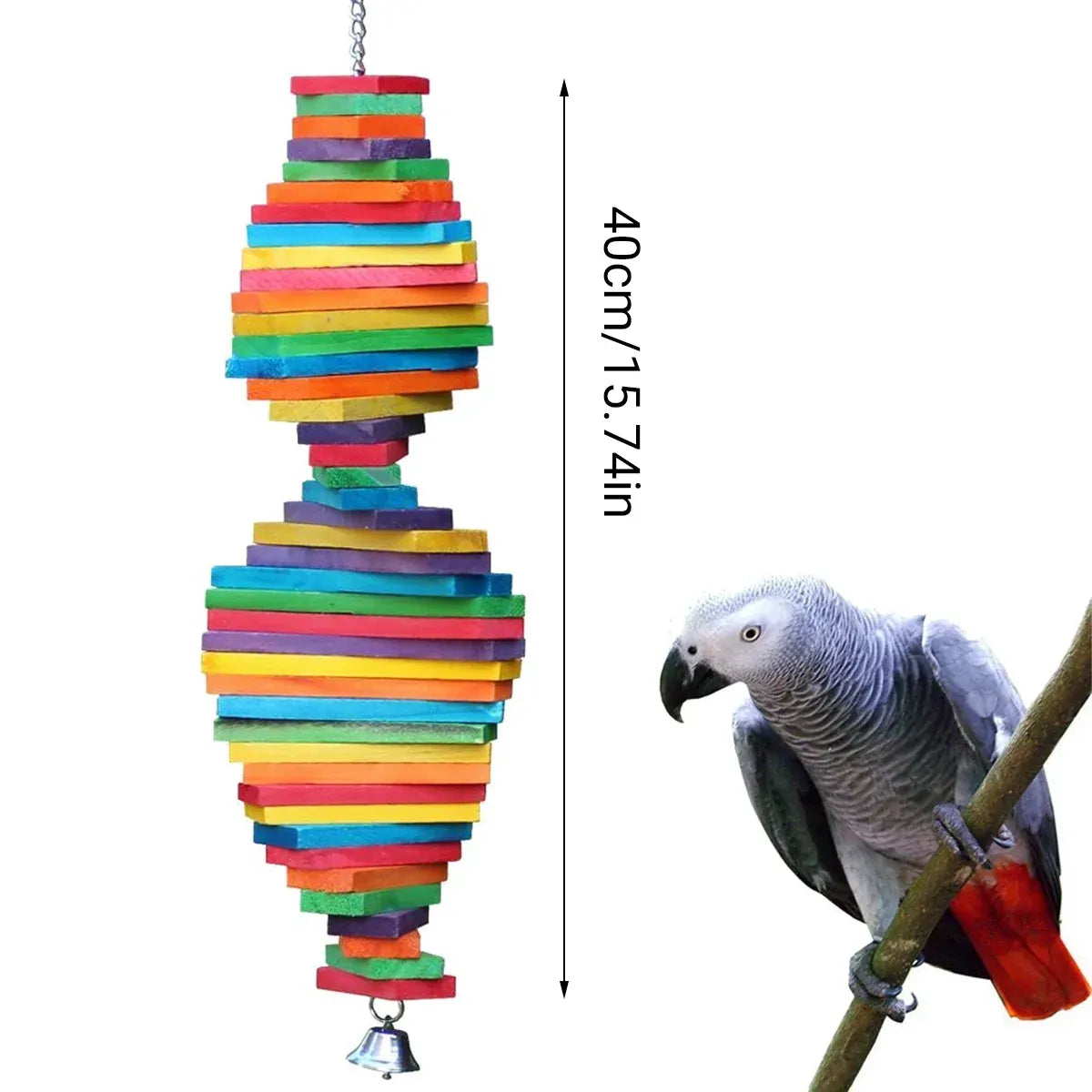 Multi Layer Parrot Beak Grinding Chew Toy For Small Medium Parrots Bird Supplies