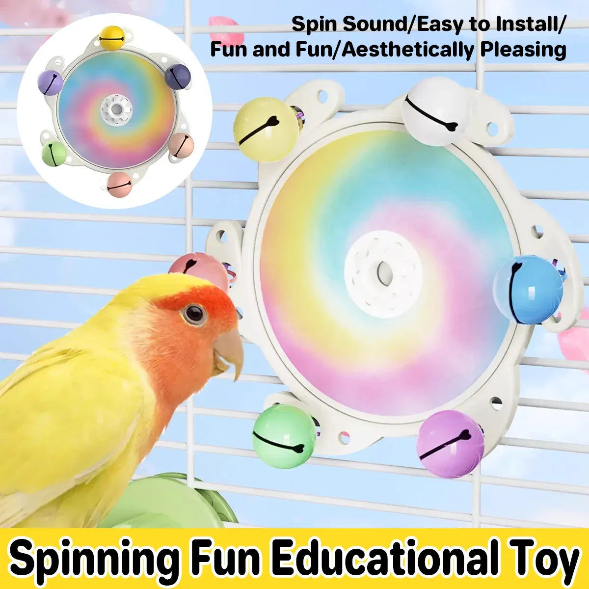Parrot Interactive Educational Enrichment Toy Bird Play Activity