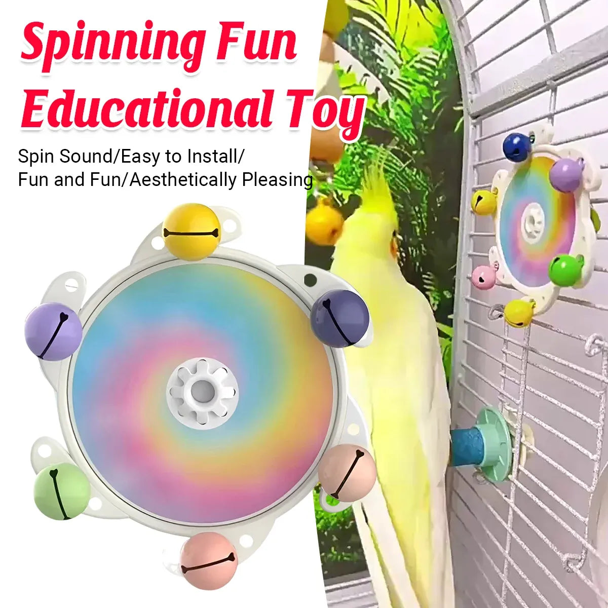 Parrot Interactive Educational Enrichment Toy Bird Play Activity