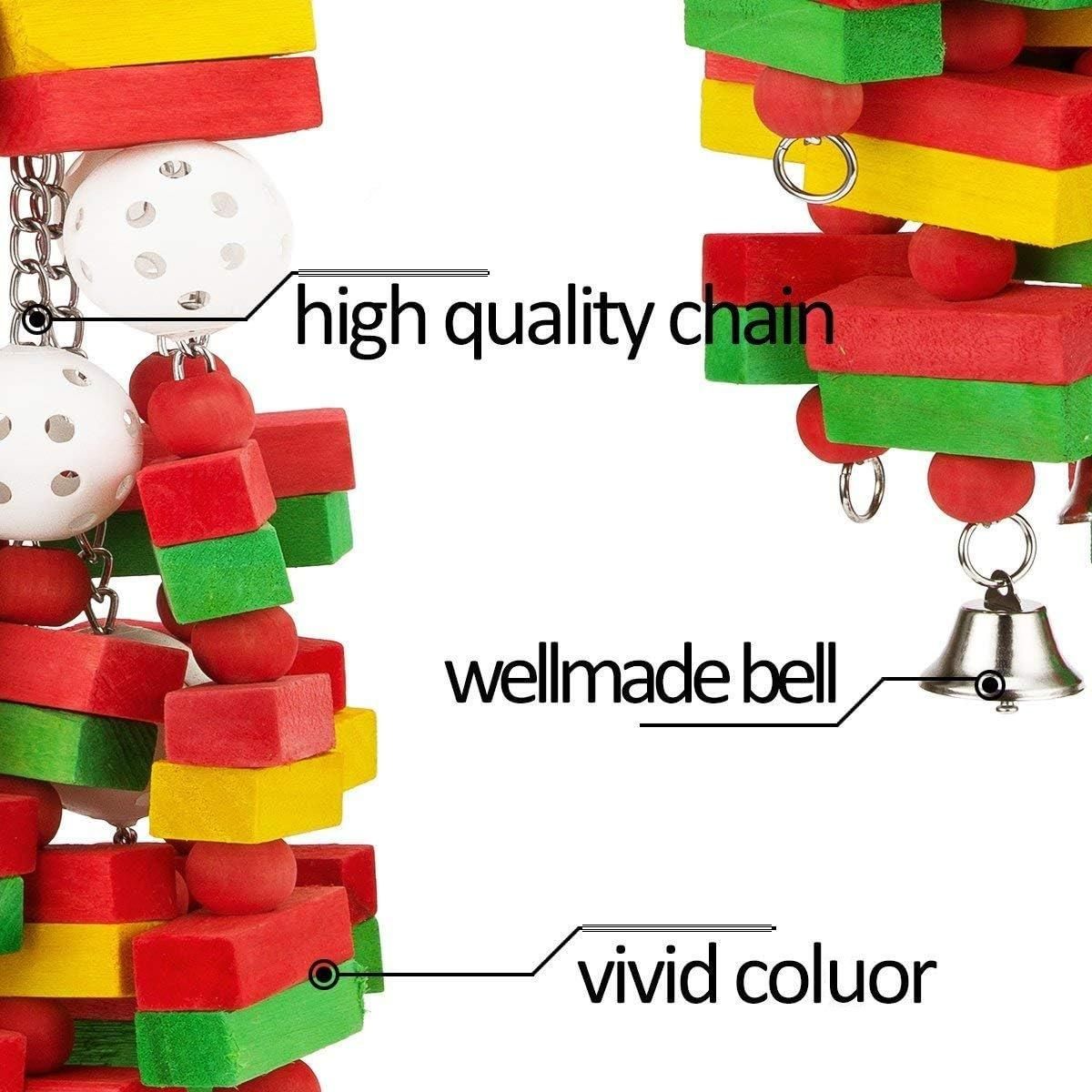 Wooden Parrot Chew Toy Bird Toys for Large and Small Birds Natural Pet Chew Toy - Banana