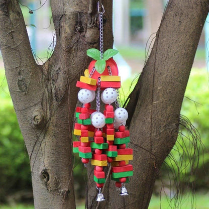 Wooden Parrot Chew Toy Bird Toys for Large and Small Birds Natural Pet Chew Toy - Banana
