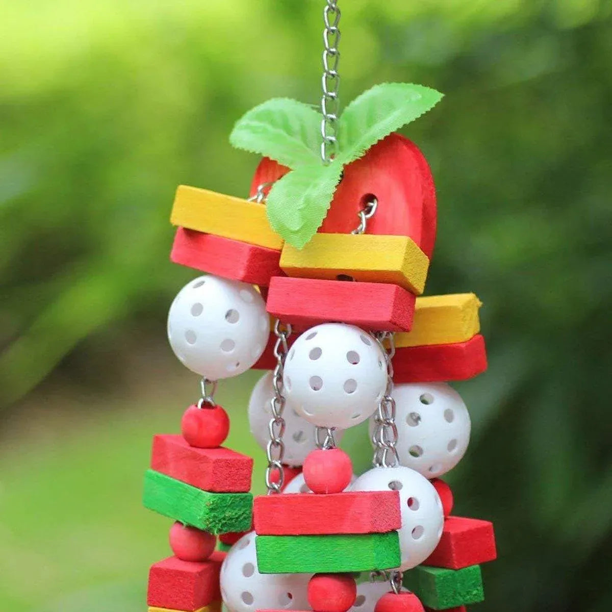 Wooden Parrot Chew Toy Bird Toys for Large and Small Birds Natural Pet Chew Toy - Banana