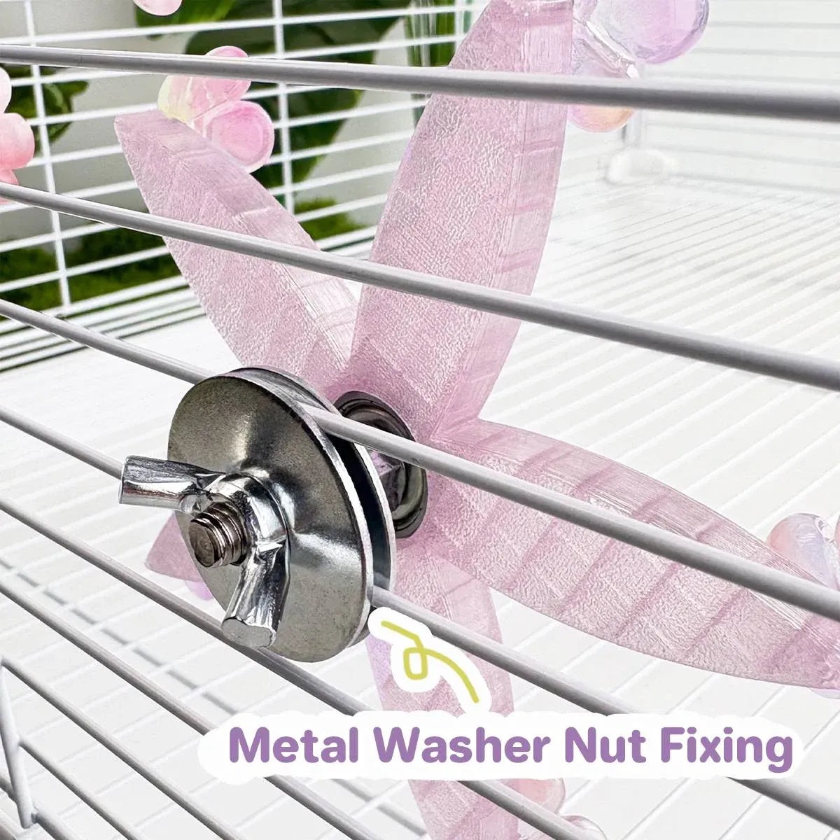 Spinning Windmill Bird Cage Toy 360 Degree Rotation Pecking Boredom Relief Play