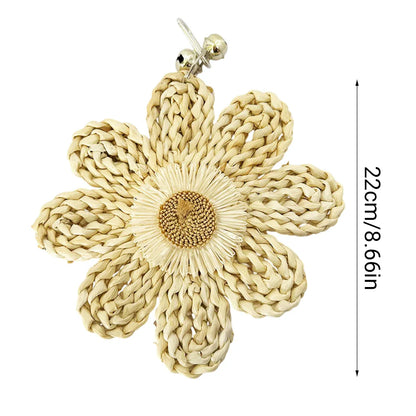Parrot Corn Husk Chew Toy Large Woven Flower Cage Hanging