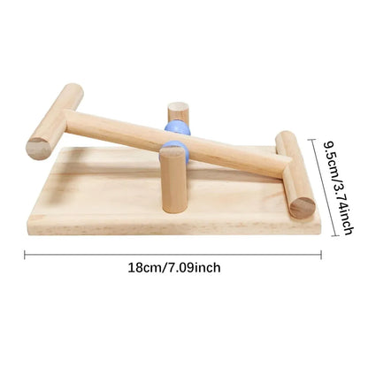 Interactive Bird Seesaw for Small Medium Birds Cage Toy Training Play Equipment