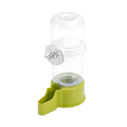 Pet Bird Waterer Automatic Water Feeder Adapter Parrots Cage Drinker Parrots - Green