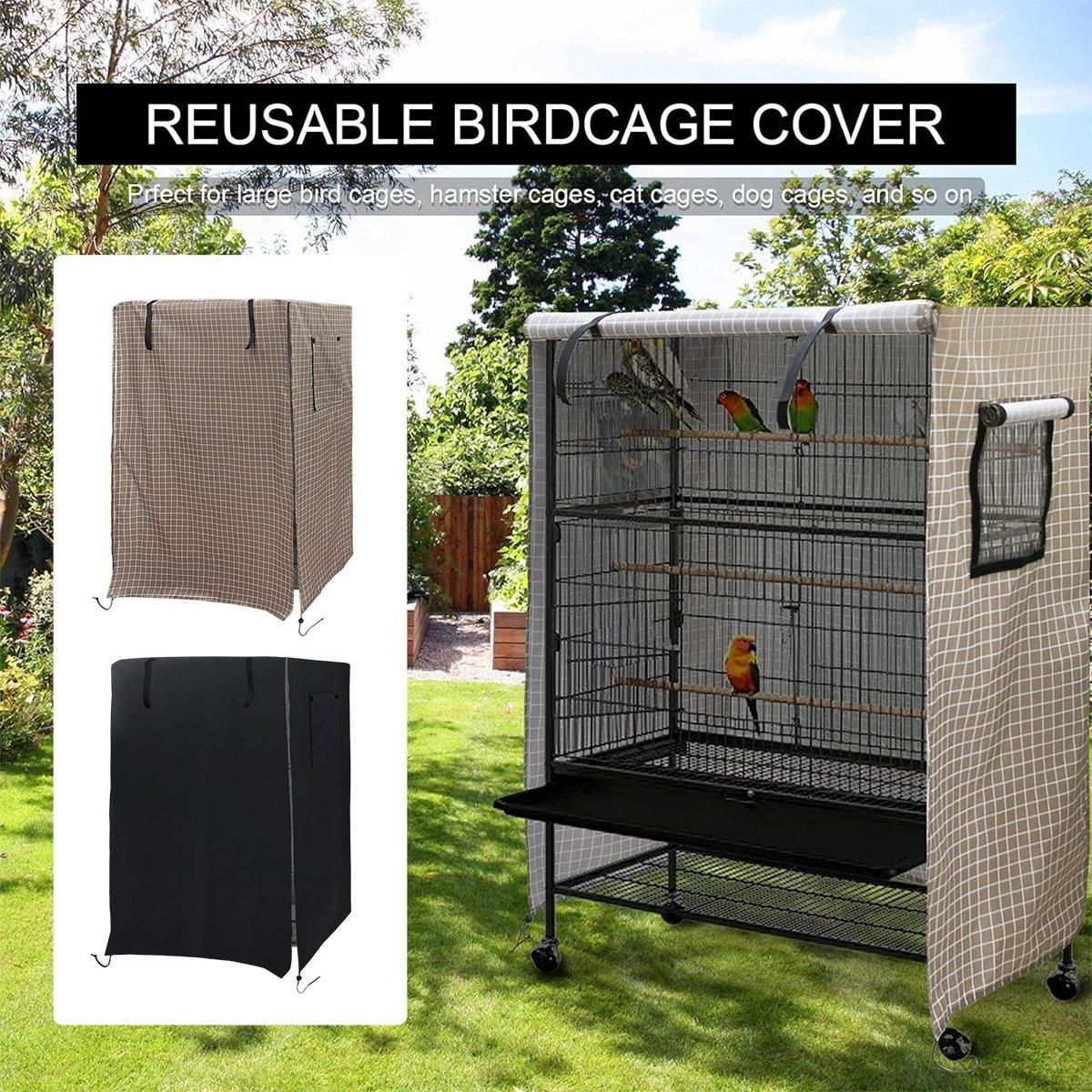 Bird Cover Outdoor Sun Protection Pet Bed Pet Accessories - Black