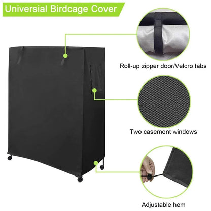 Bird Cover Outdoor Sun Protection Pet Bed Pet Accessories - Black
