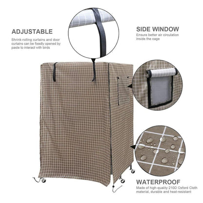 Bird Cover Outdoor Sun Protection Pet Bed Pet Accessories - Black