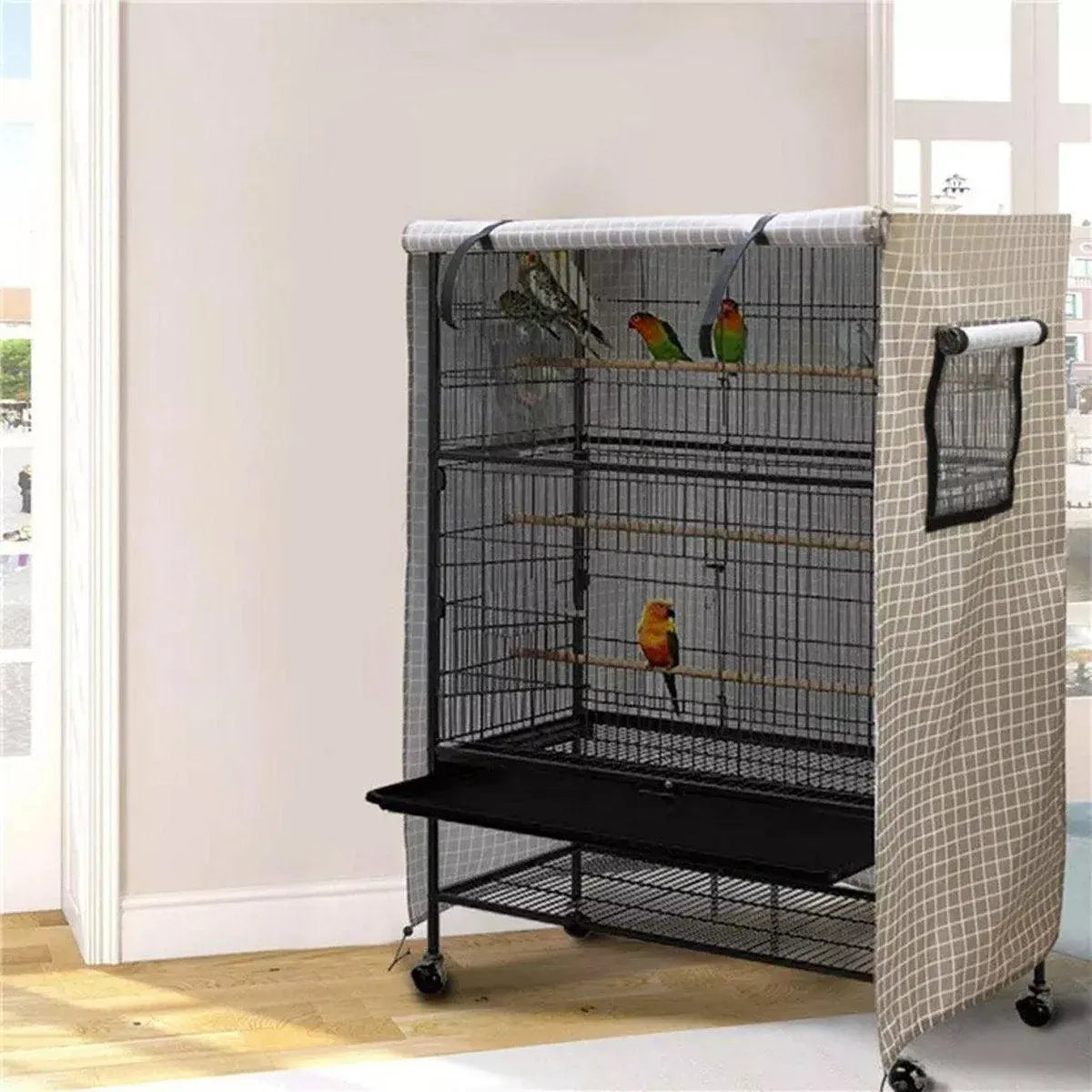 Waterproof Bird Cage Cover Outdoor Sun Rain Protection Pet Accessory