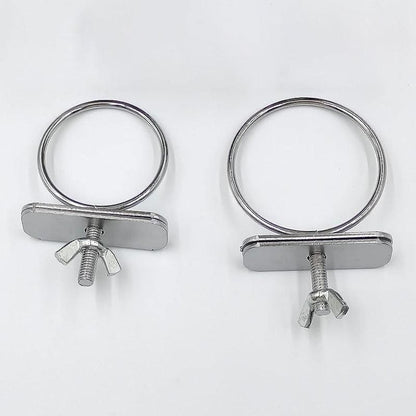 2X 4/5/6Cm Parrot Pet Stainless Steel Food Water Bowl Bird Feeder Crate Cage - 4CM*2PCS