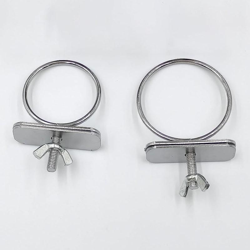 2X 4/5/6Cm Parrot Pet Stainless Steel Food Water Bowl Bird Feeder Crate Cage - 6CM*2PCS
