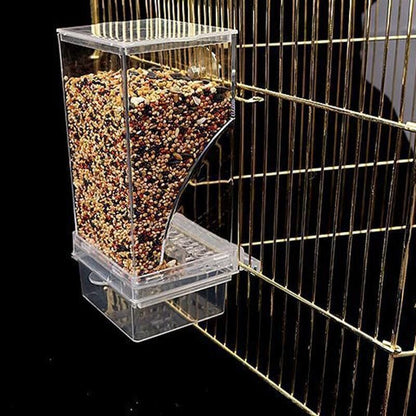 No Mess Bowl Auto Cage Bird Feeder Cup Automatic Parrot Canary Small Cockatiel