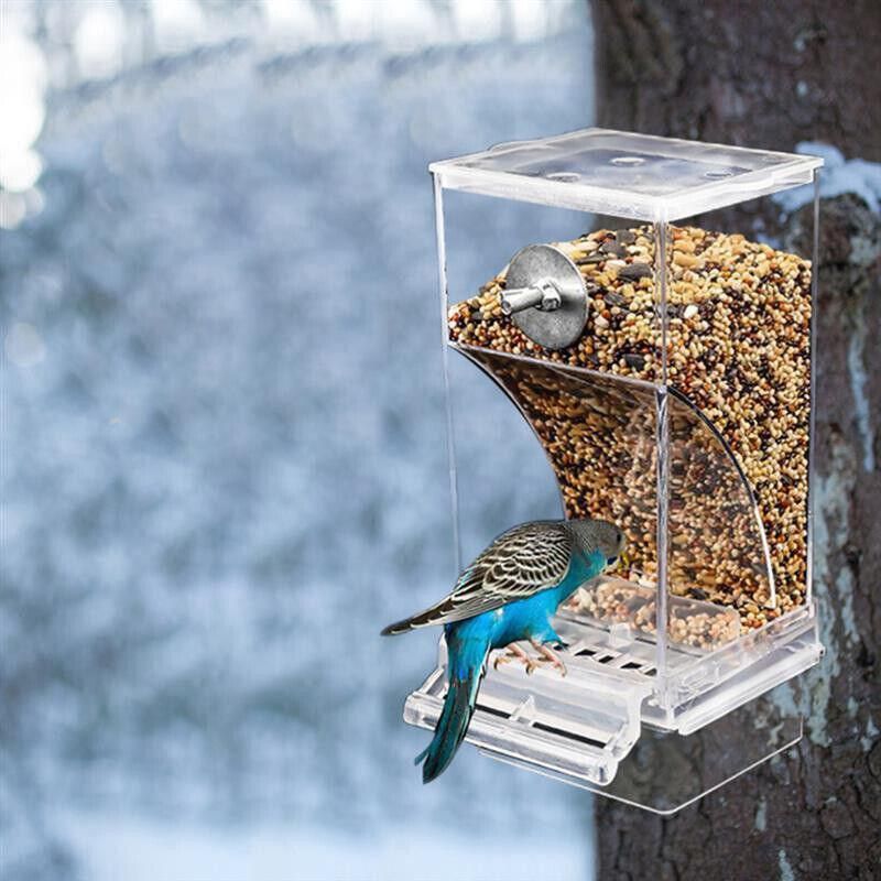 No Mess Bowl Auto Cage Bird Feeder Cup Automatic Parrot Canary Small Cockatiel