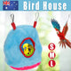 Plush Hanging Bird Nest Bed Cage Hammock for Parrots and Small Birds - S