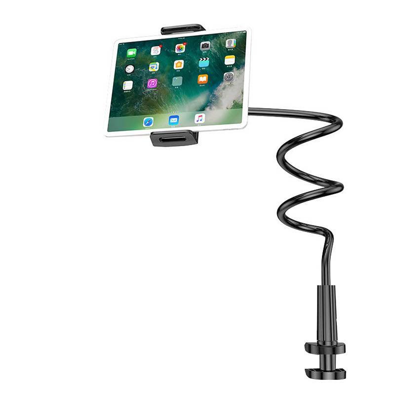 Adjustable Flexible Phone Tablet Holder with Clamp for Bed Desk Mount Use - Blue