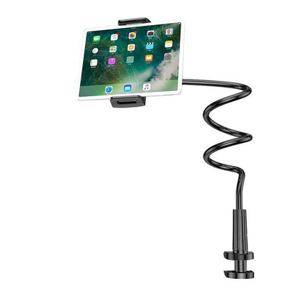 Adjustable Flexible Phone Tablet Holder with Clamp for Bed Desk Mount Use - Blue